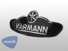 Emailleschild "Karmann" für Käfer Cabrio, VEWIB