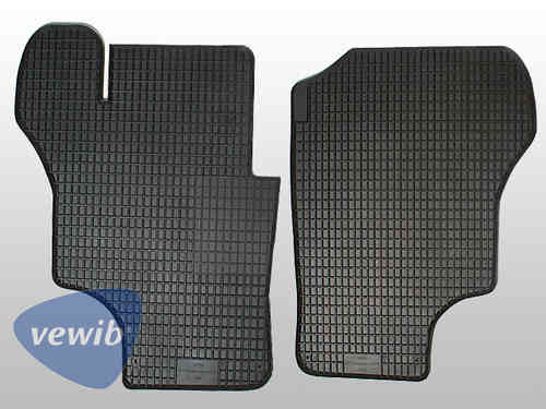 Fußmattensatz für T3 Fahrerkabine Gummi, schwarz, VEWIB