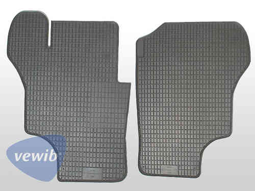 Fußmattensatz für T3 Fahrerkabine Gummi, anthrazit, VEWIB